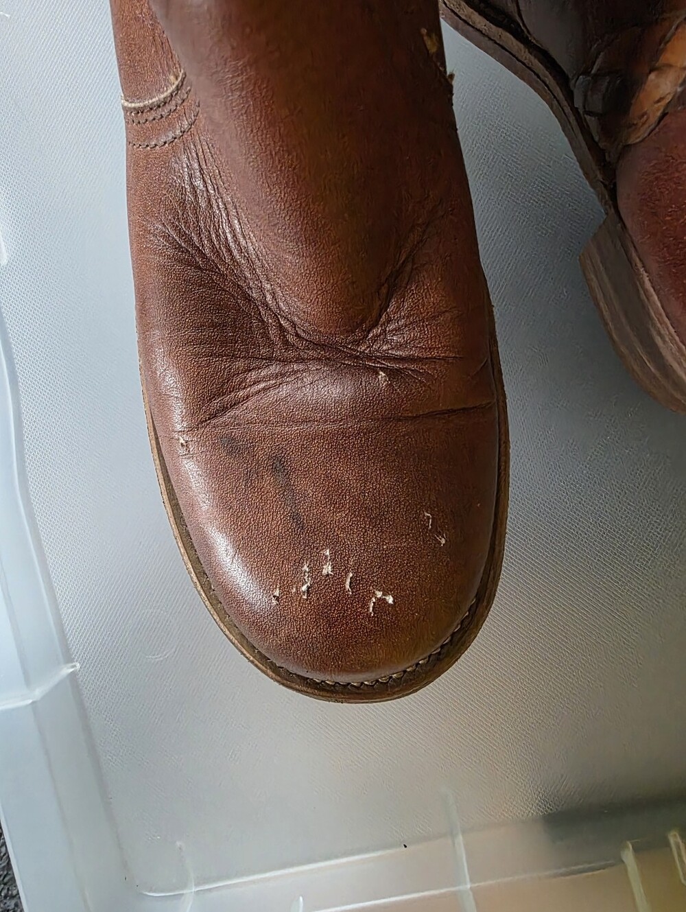 Frye Vintage Braided-Trim Tall Boots - Cognac Brown - Picture 9 of 9